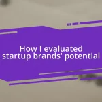 How I evaluated startup brands’ potential