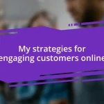My strategies for engaging customers online