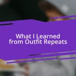What I Learned from Outfit Repeats